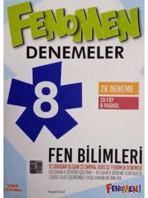 Fenomen Okul Yayınları 8. Sınıf Fen Bilimleri 28 Deneme