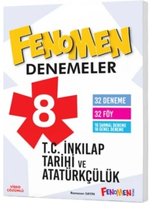 Fenomen Okul Yayınları 8. Sınıf T.C. İnkılap Tarihi ve Atatürkçülük Fenomen Denemeler