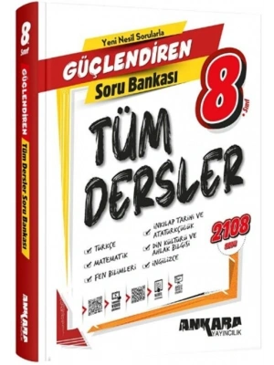 Ankara Yayıncılık 8. Sınıf Tüm Dersler Güçlendiren Soru Bankası