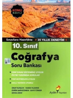 Aydın Yayınları 10. Sınıf Coğrafya Soru Bankası