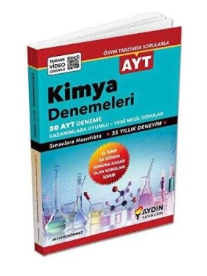 AYDIN YAYINLARI AYT KİMYA DENEME 2023 E ÖZEL