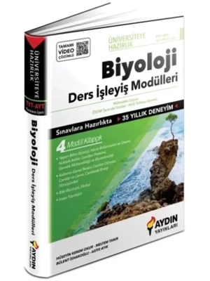 Aydın Yayınları TYT AYT Biyoloji Ders İşleyiş Modülleri 4 Modül