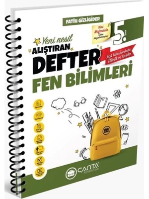 Çanta Yayınları 5. Sınıf Fen Bilimleri Okula Yardımcı Alıştıran Defter