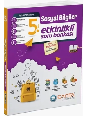 Çanta Yayınları 5. Sınıf Sosyal Bilgiler Etkinlikli Kazanım Soru Bankası