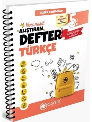 Çanta Yayınları 5. Sınıf Türkçe Okula Yardımcı Öğreten Defter