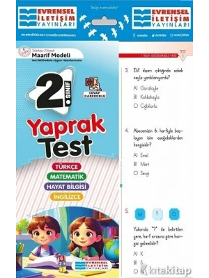 Evrensel  İletişim  2.Sınıf Maarif Model Tüm Dersler Yaprak Test