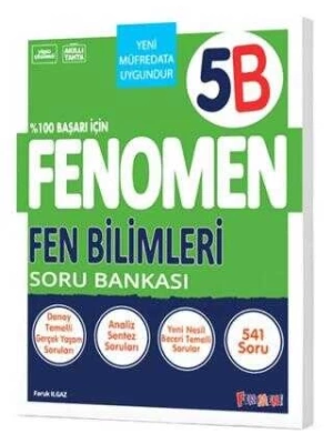 Fenomen Yayınları  5. Sınıf Fen Bilimleri B Soru Bankası