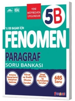 Fenomen Yayınları 5. Sınıf Paragraf Fenomen Soru Bankası