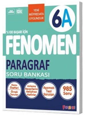 Fenomen Yayınları 6. Sınıf Paragraf A Soru Bankası