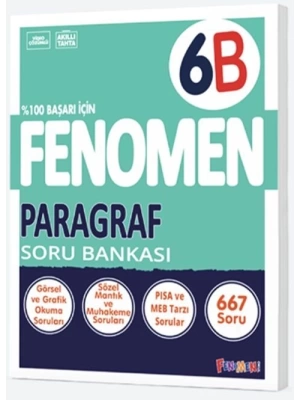 Fenomen Yayınları 6. Sınıf Paragraf B Soru Bankası