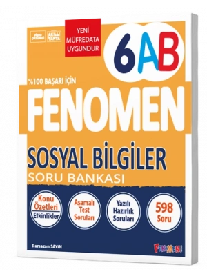 Fenomen Yayınları 6. Sınıf Sosyal Bilgiler Soru Bankası