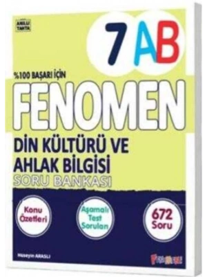 Fenomen  Yayınları 7. Sınıf Din Kültürü ve Ahlak Bilgisi Fenomen A ve B Soru Bankası