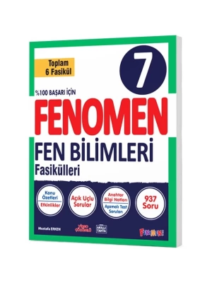 FENOMEN YAYINLARI 7 SINIF FEN FASİKÜLLERİ  KONU ÖZETLİ SORU BANKASI