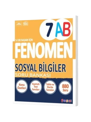 Fenomen yayınları 7  Sınıf  Sosyal Bilgiler A-B Soru Bankası