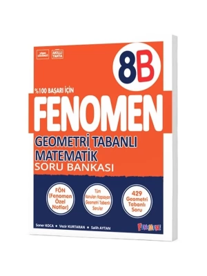 Fenomen Yayınları 8. Sınıf Geometri Tabanlı Matematik B  Soru Bankası