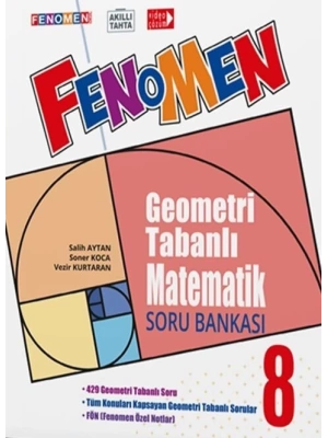 Fenomen  Yayınları 8. Sınıf Geometri Tabanlı Matematik Soru Bankası