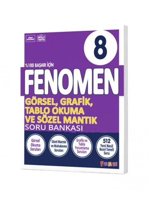 Fenomen Yayınları 8. Sınıf Görsel Grafik Tablo ve Sözel Mantık Soru Bankası