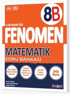 FENOMEN YAYINLARI 8 SINIF MATEMATİK B SORU BANKASI