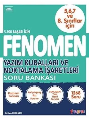 Fenomen Yyayınları  Yazım Kuralları ve Noktalama İşaretleri Soru Bankası (5-6-7-8.SINIFLAR İÇİN)