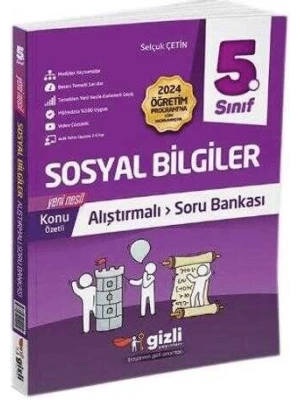 Gizli Yayınları 5. Sınıf Sosyal Bilgiler Alıştırmalı Soru Bankası