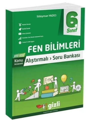 Gizli Yayınları 6. Sınıf Fen Bilimleri Konu Anlatımlı Soru Bankası