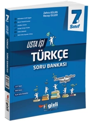 Gizli Yayınları 7. Sınıf Türkçe Usta İşi Soru Bankası