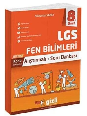 Gizli Yayınları 8. Sınıf LGS Fen Bilimleri Alıştırmalı Soru Bankası