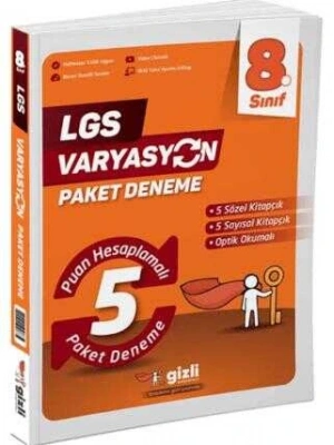 Gizli Yayınları LGS Varyasyon 5 Li Paket Deneme