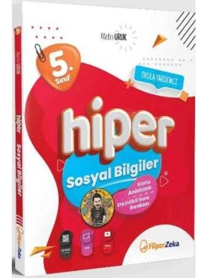 Hiper Zeka Yayınları 2025 5. Sınıf Hiper Sosyal Bilgiler Konu Anlatımlı Soru Bankası