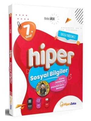 Hiper Zeka Yayınları 7. Sınıf Ssosyal Bilgiler  Konu Anlatımlı Soru Bankası