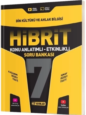 Hız Yayınları 7. Sınıf Din Kültürü ve Ahlak Bilgisi HİBRİT Konu Anlatımlı Etkinlikli Soru Bankası