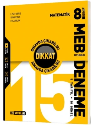 Hız Yayınları 8. Sınıf Matematik 15 Deneme