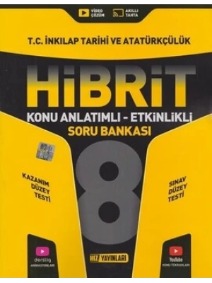 Hız Yayınları 8. Sınıf T.C. İnkılap Tarihi ve Atatürkçülük HİBRİT Konu Anlatımlı Etkinlikli Soru Bankası