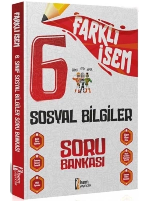 İsem Yayınları 6. Sınıf Sosyal Bilgiler Farklı İsem Soru Bankası