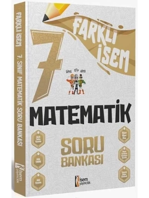 İsem Yayınları 7. Sınıf Farklı İsem Matematik Soru Bankası