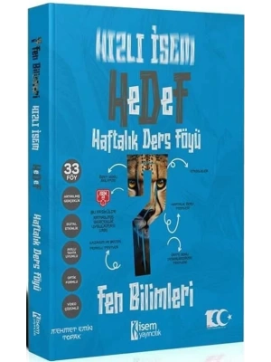 İsem Yayınları 7. Sınıf Hızlı İsem Fen Bilimleri Hedef Haftalık Ders Föyü