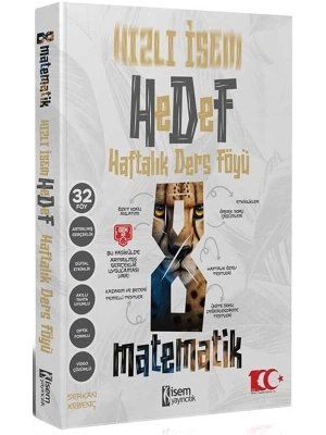 İsem Yayınları 8. Sınıf Hızlı İsem Matematik Hedef Haftalık Ders Föyü