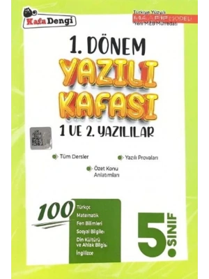 Kafa Dengi Yayınları 5. Sınıf 1. Dönem Yazılı Kafası