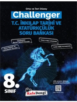 KAFA DENGİ YAYINLARI 8 SINIF İNKILAP CHALLENGER SORU BANKASI