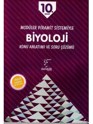 Karekök Yayınları 10. Sınıf Modüler Piramit Sistemiyle Biyoloji Konu Anlatımı ve Soru Çözümü