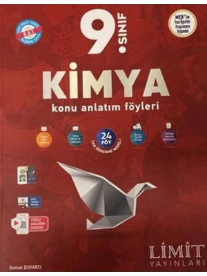 Limit Yayınları 9. Sınıf Kimya Konu Anlatım Föyleri