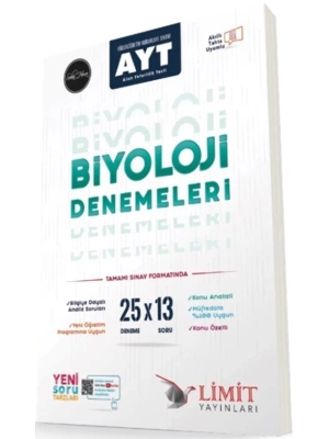 LİMİT YAYINLARI AYT BİYOLOJİ DENEMELERİ