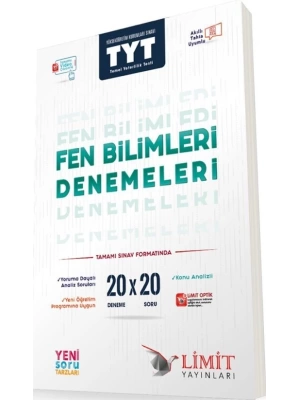 LİMİT YAYINLARI TYT FEN BİLİMLERİ DENEMESİ