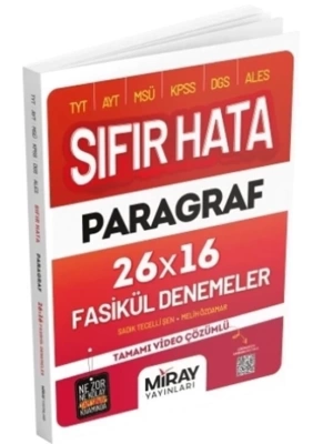 Miray Sıfır Hata Paragraf 16 Deneme