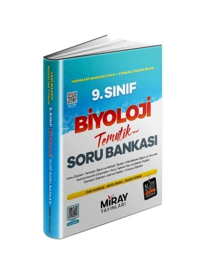 Miray Yayınları 9. Sınıf Biyoloji Tematik Konu Özetli Soru Bankası