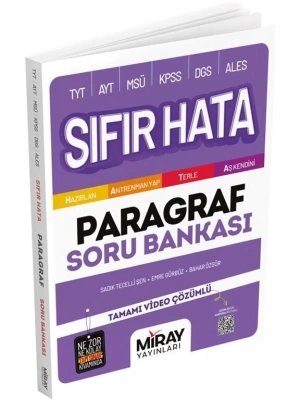 Miray Yayınları Sıfır Hata Paragraf Soru Bankası