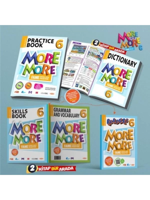 More and More 6. Sınıf ENGLISH PRACTICE BOOK & DICTIONARY + GRAMMAR AND VOCABULARY & SKILLS BOOK + READERS (3 LÜ SET)