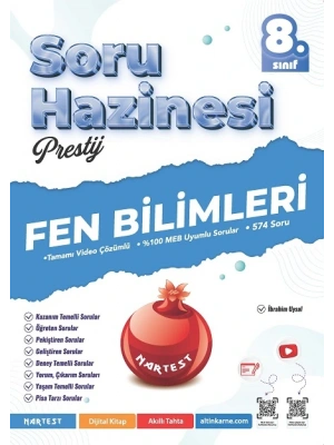 Nartest 8. Sınıf Prestij Fen Bilimleri Soru Hazinesi