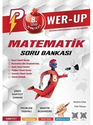 Nartest Yayınevi 8. Sınıf Power-Up Matematik Soru Bankası