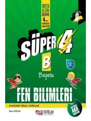 Nitelik Yayınları 4. Sınıf Fen Bilimleri Yeni Nesil Süper Soru Kitabı